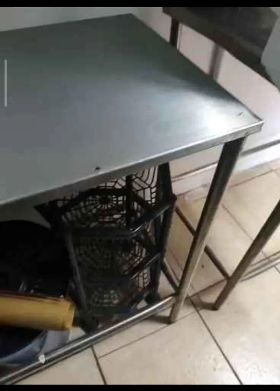 mesa  aço  - Foto 2