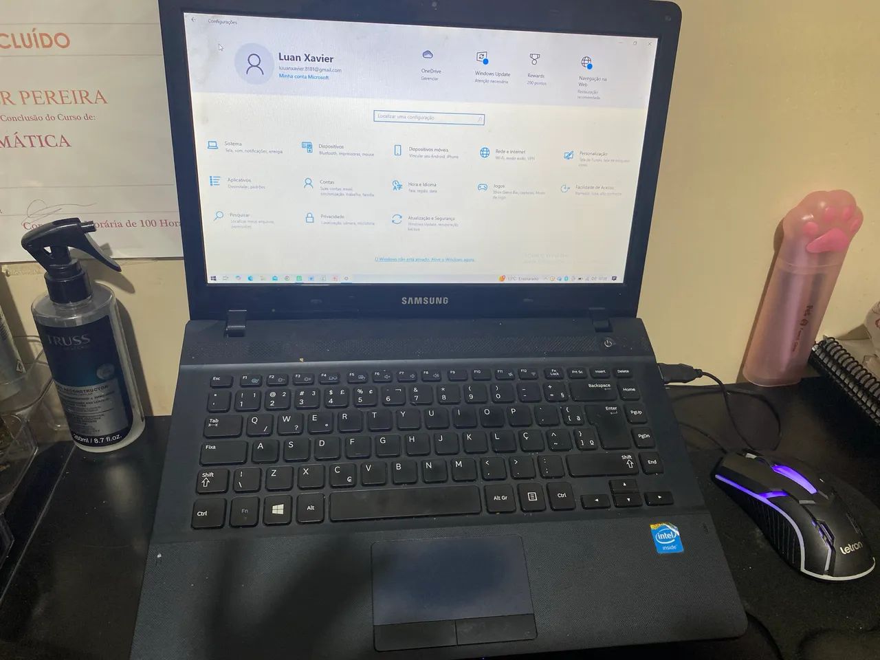 Notebook SANSUNG 4gb de ram 112 de memória  - Foto 2