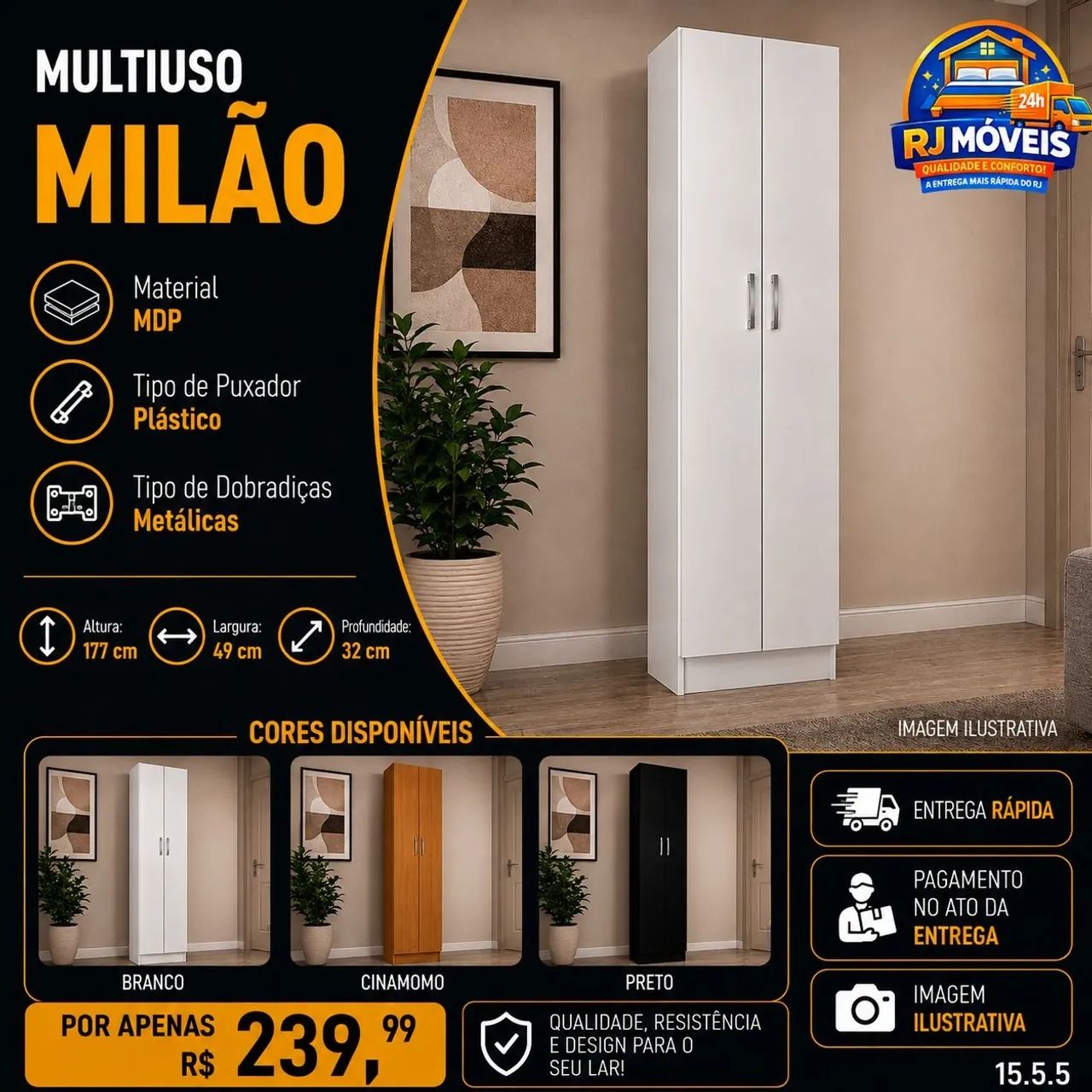 Armário multiuso Milão 