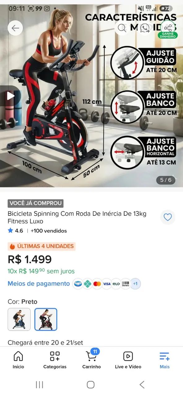 Bike ergometrica  - Foto 3