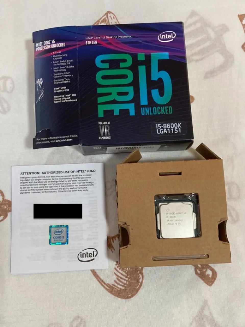 Processador Intel i5 8600K 8ª Geração LGA 1151