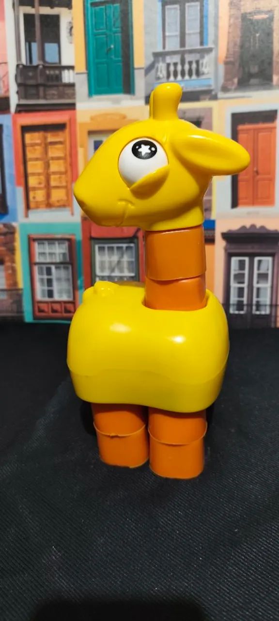 Bloco Gina - Girafa de Encaixe - 25 cm - Foto 4