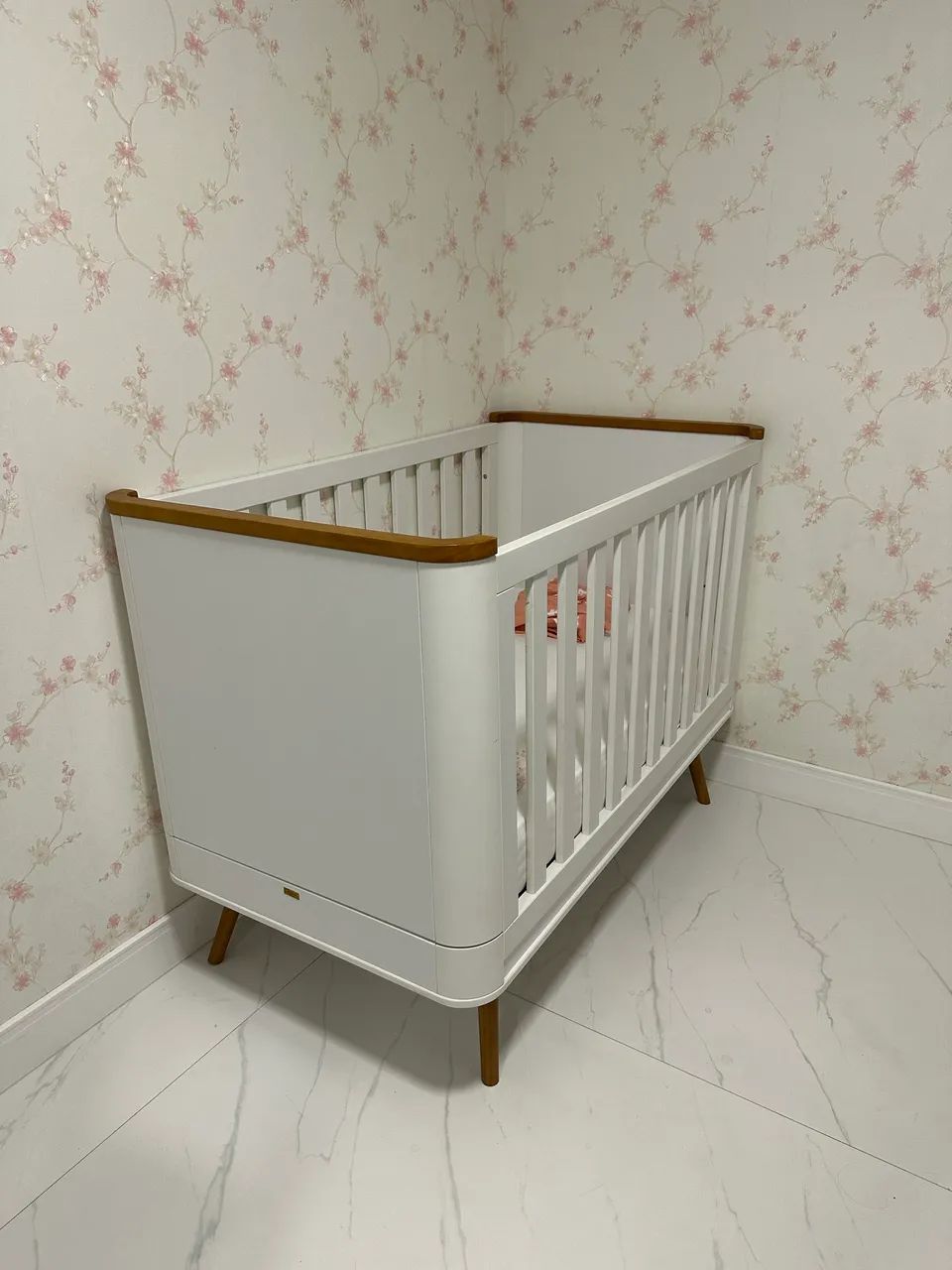 Berço Confort 2 em 1 - Puppi Móbile Branco