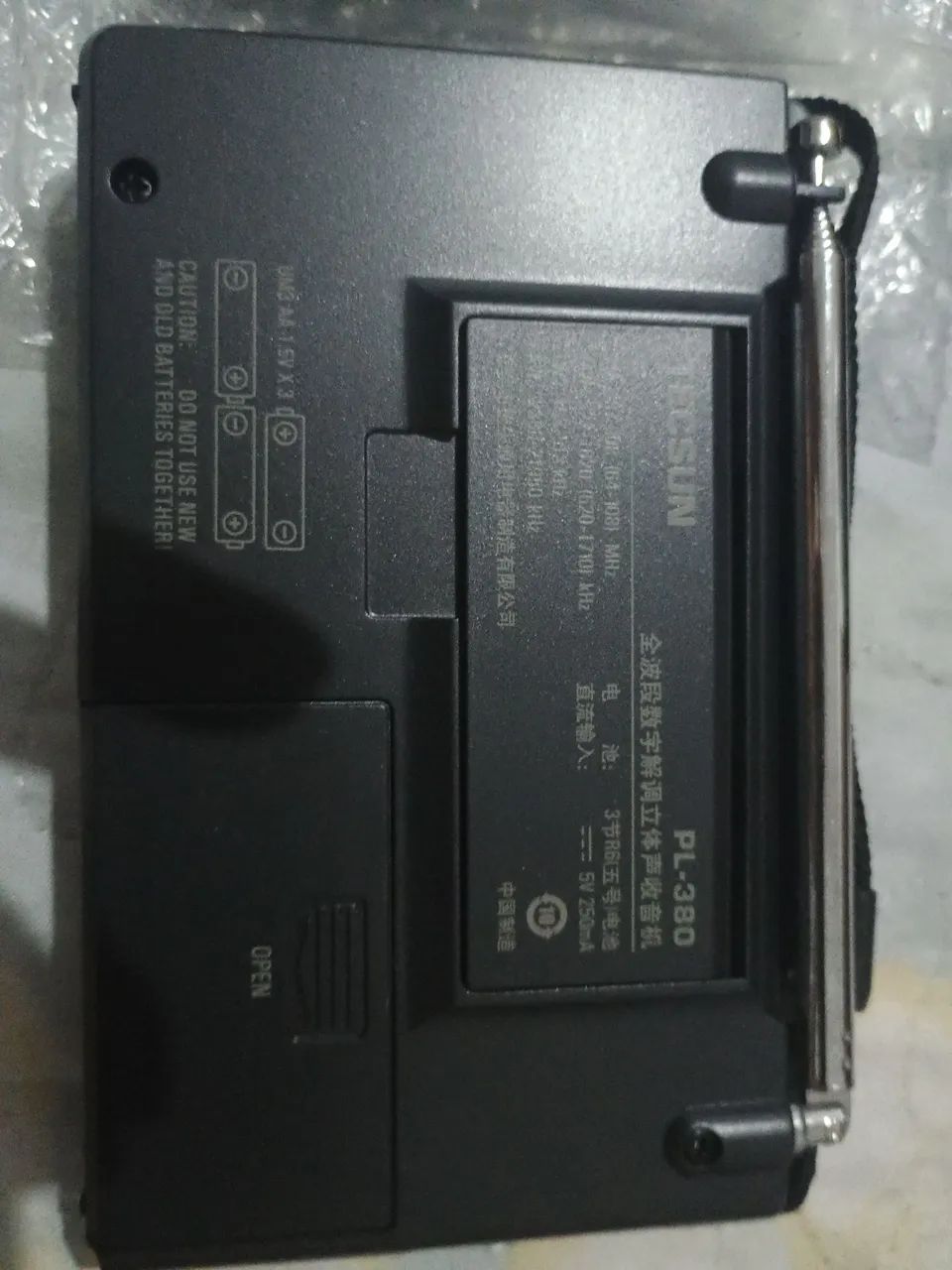 Rádio TECSUN PL 380 receptor multibanda  - Foto 3