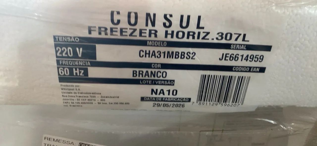 Freezer consul 307L horizontal - Geladeiras e Freezers - Setor
