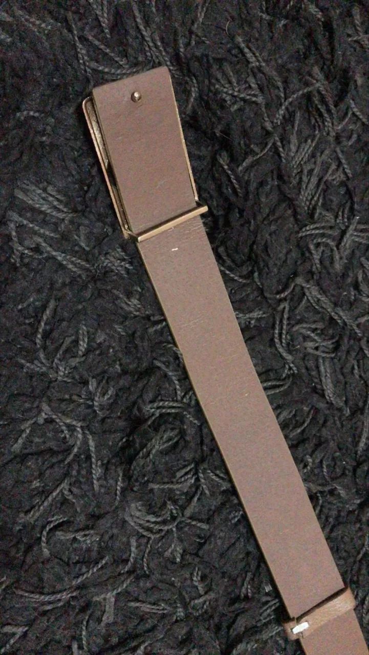 Cinto Feminino Caveira Dourada Marrom Novo e No Plastico - Foto 2