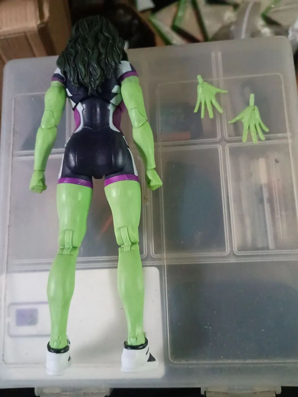 Marvel legends she Hulk mcu série Disney boneco figura hasbro - Foto 2