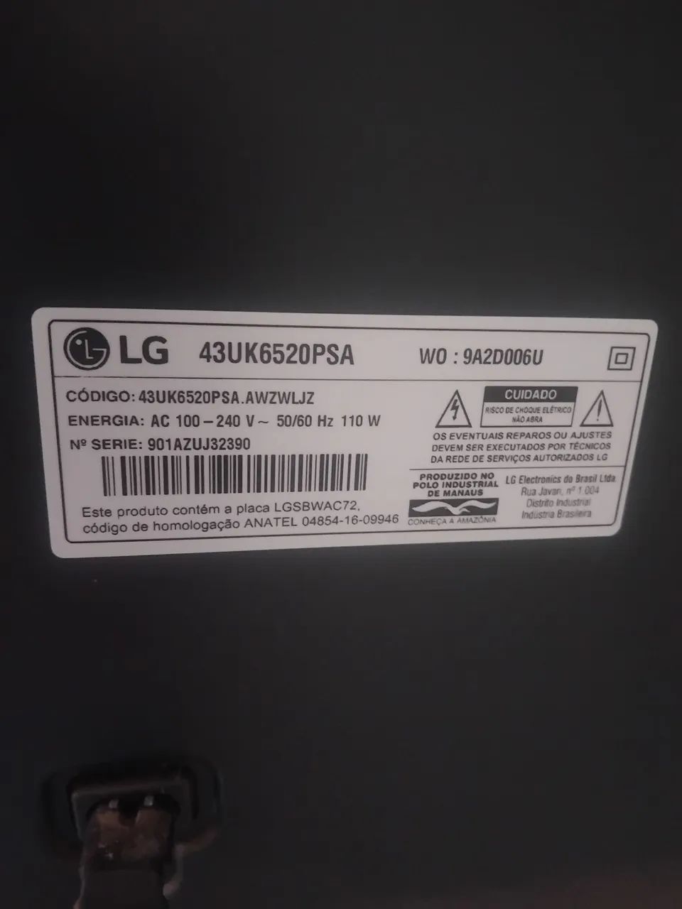 Vendo Smart TV LG 43" Tela quebrada  - Foto 5