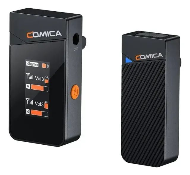 Comica Vimo C3 Microfone Lapela Sem fio Profissional Dual-channel - Foto 4