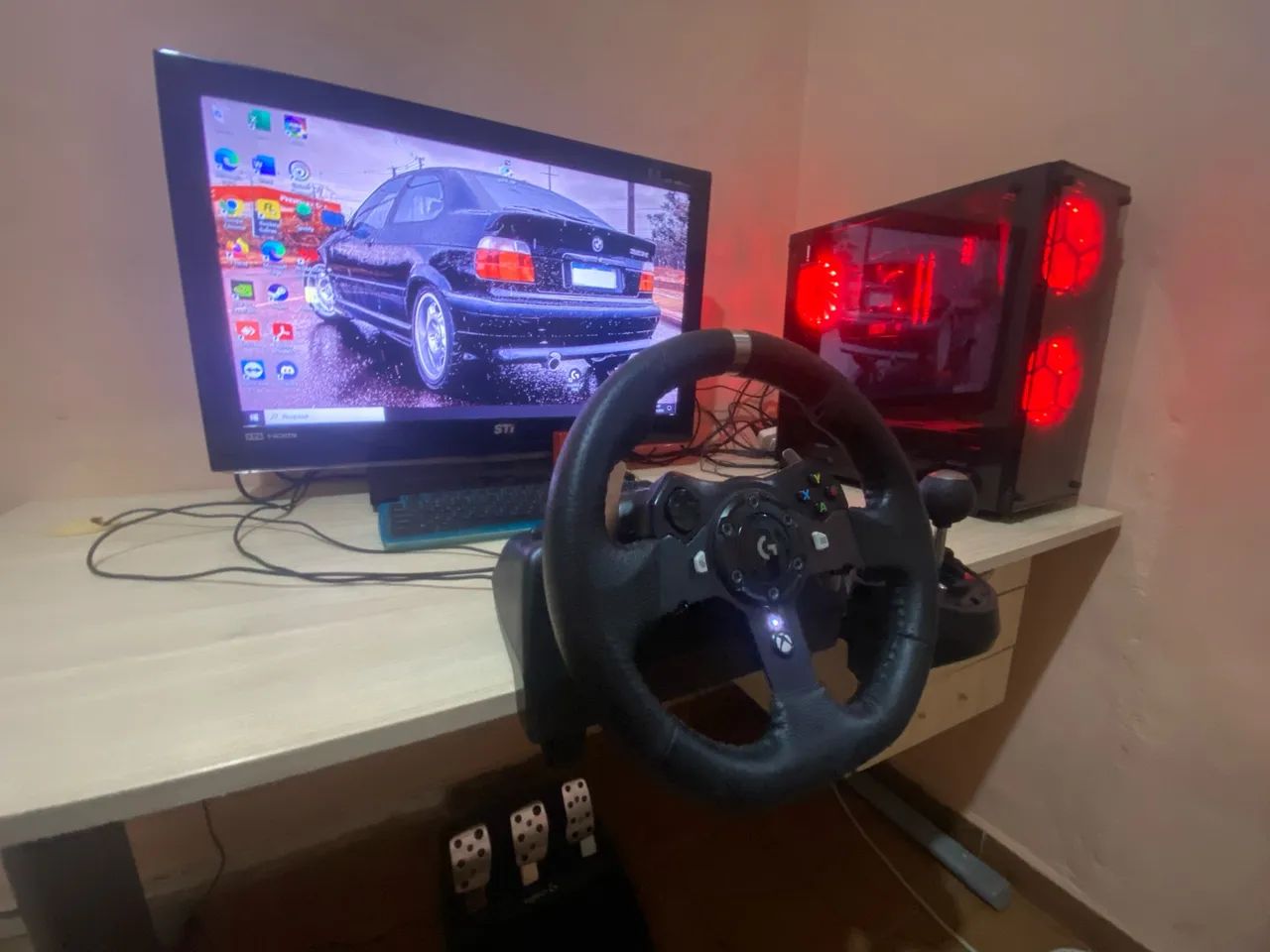 Logitech G920 completo com cambio