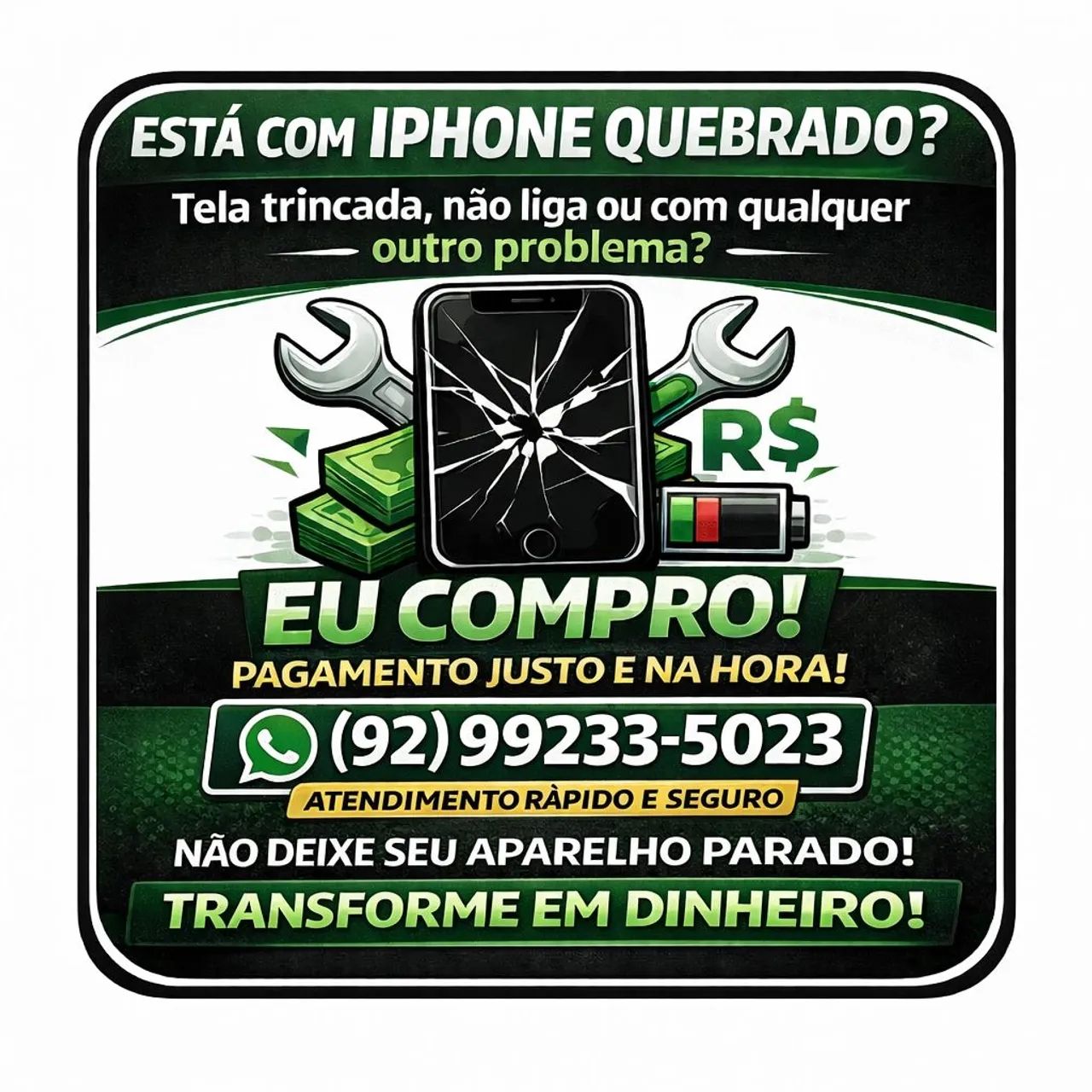 iphone tela quebrada 