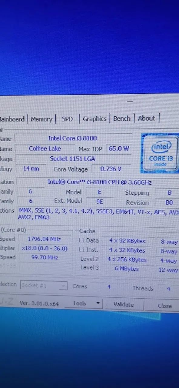 placa mae asus prime A310M D + processador intel I3 8100 - Foto 4