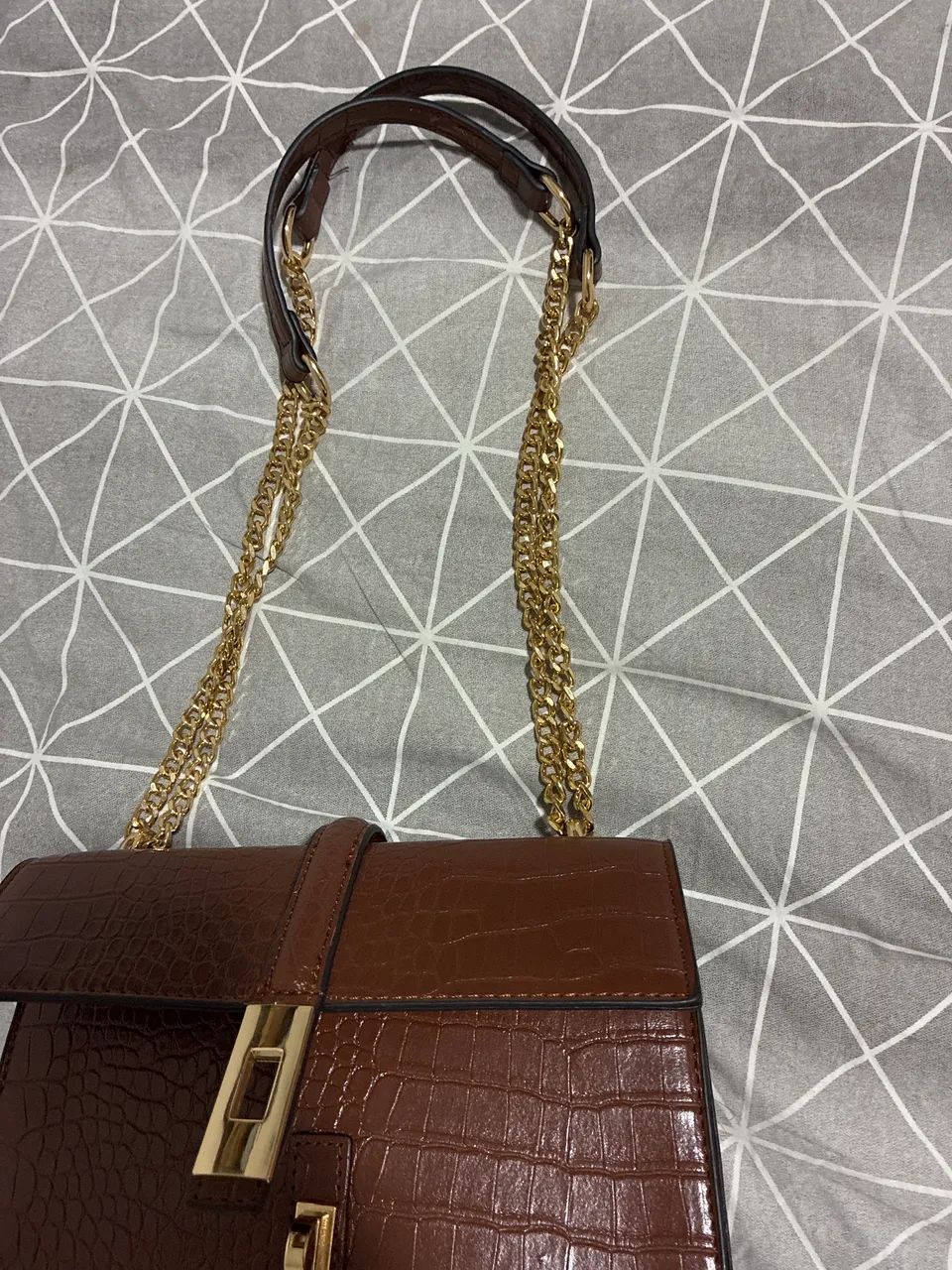 Bolsa marrom estruturada  - Foto 5