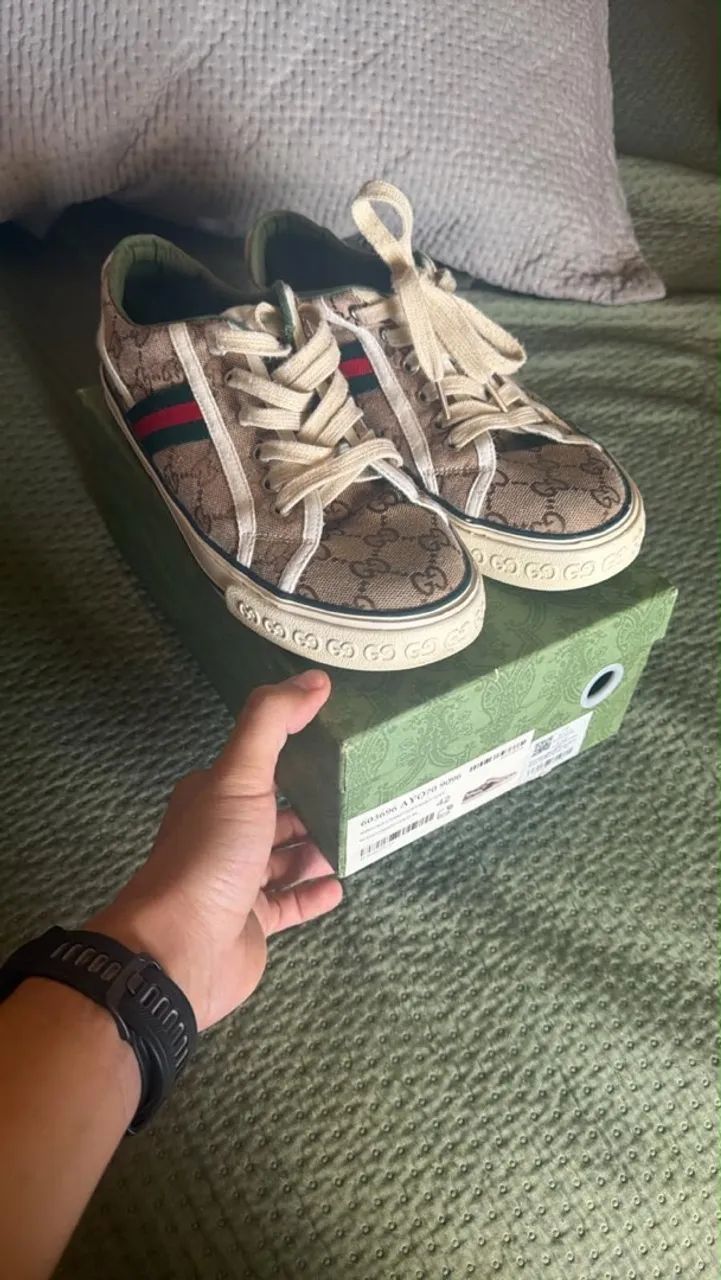 Tênis Gucci 41/42 original com nota  - Foto 4