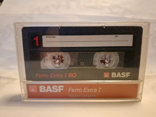 Basf 60 Extra I  - Lote com cinco fitas cassete usadas