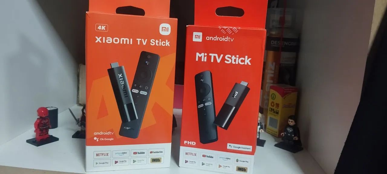 Mi TV Stick 4k  e Mi Tv Stick Baratos ( Semi Novos , Perfeitos )
