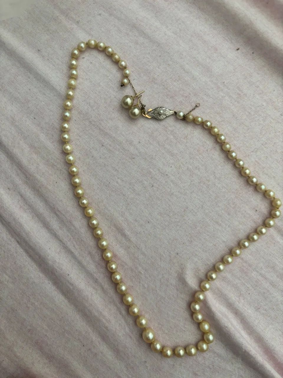 Colar de pérola e brinco  - Foto 4
