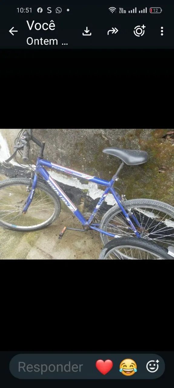 Bicicleta com marcha 