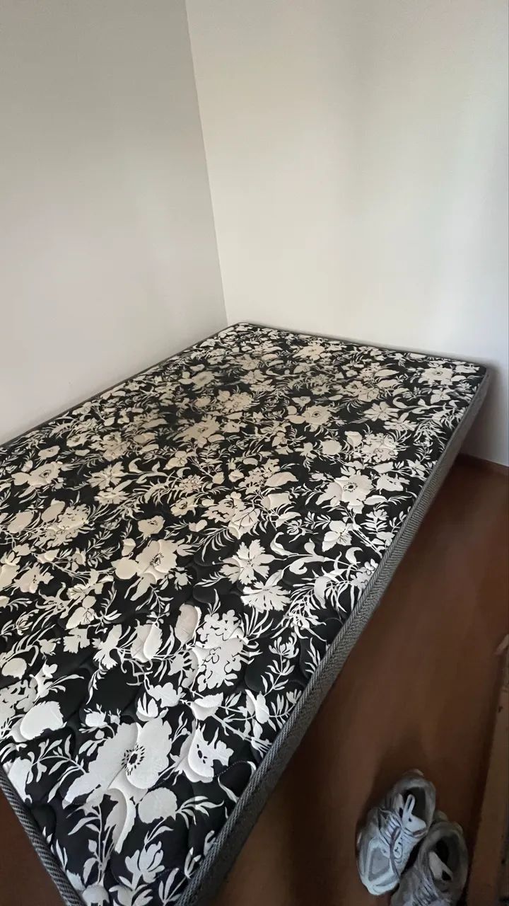 Cama Box Casal Completa (colchão + base) - bom estado - Foto 2