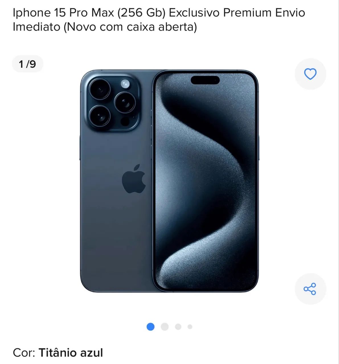 iPhone 15 PRO MAX 256GB SABOR 17 pro max - Celulares e Smartphones