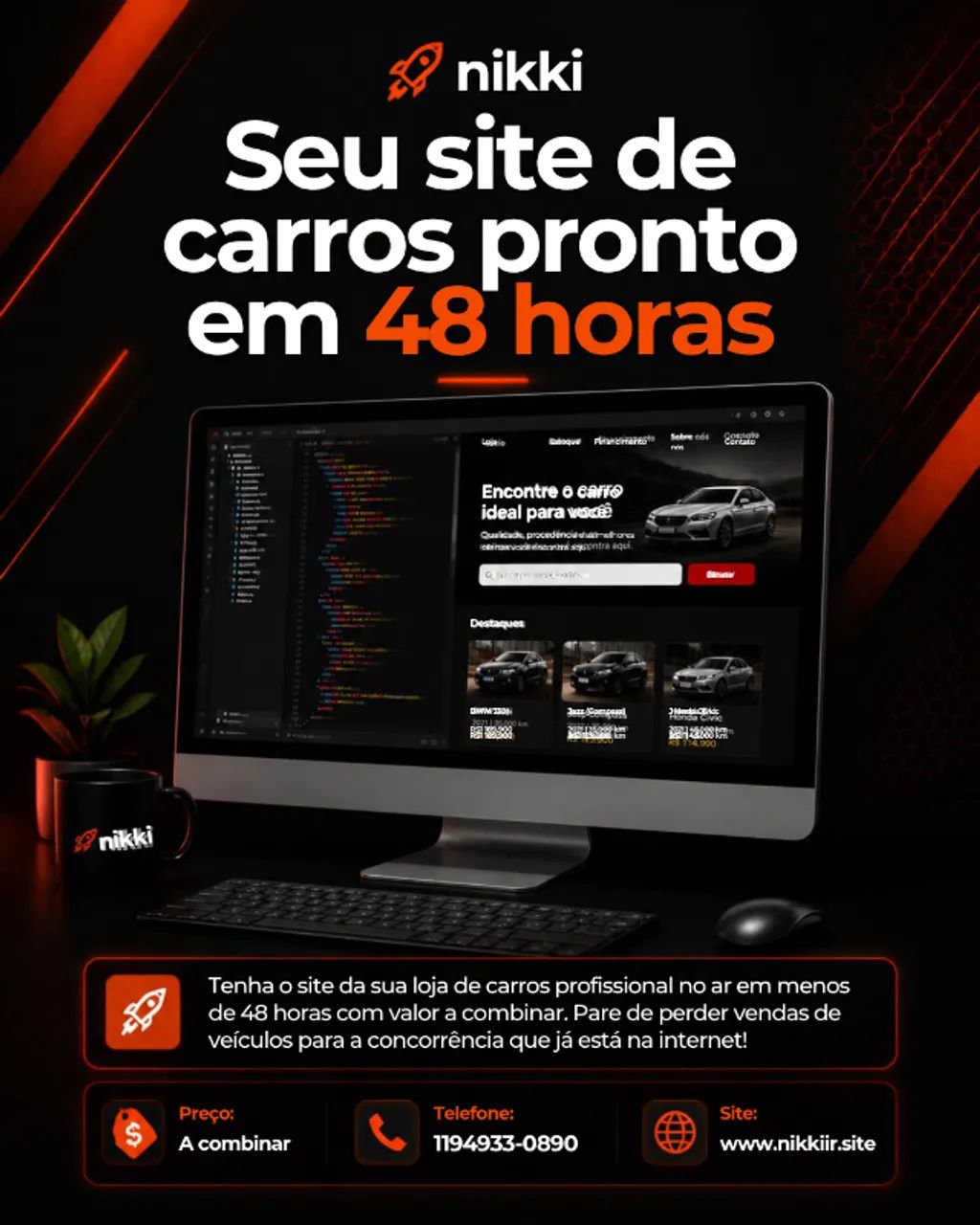 SITE para potencializar as campanhas de marketing do FB e Instagram.