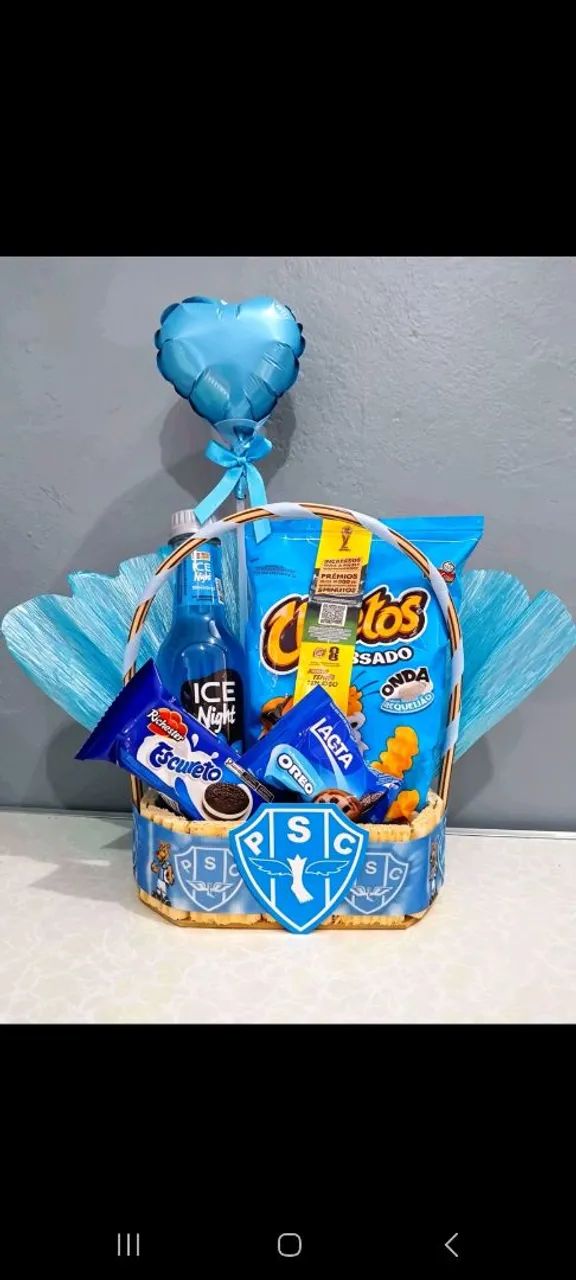 Presente cesta de guloseimas 