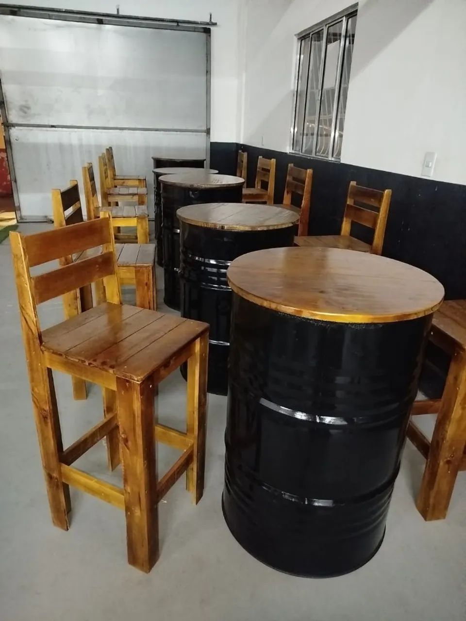 Conjunto de mesa bistrô rústico - Foto 4