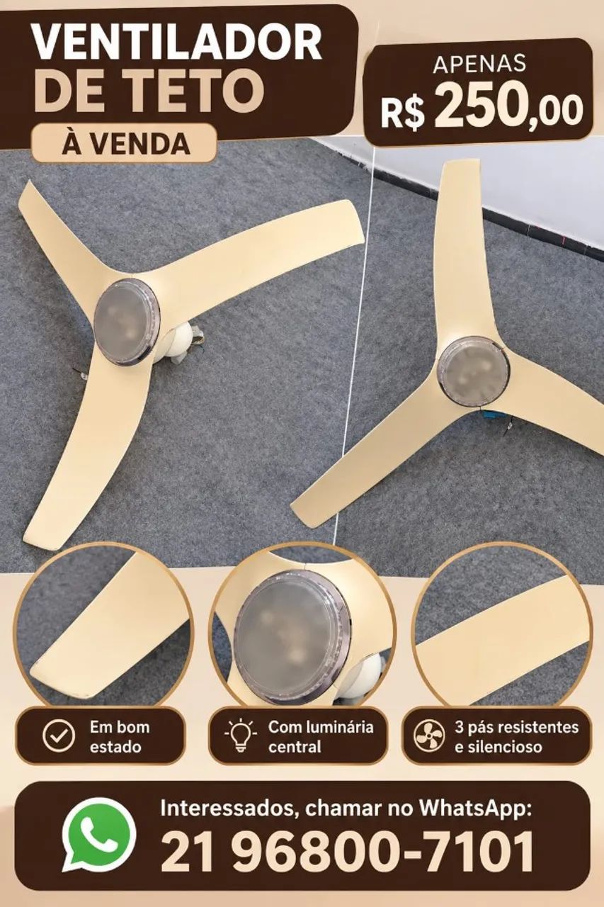 VENTILADOR DE TETO E BALCÃO DE RECEPÇÃO  - Foto 2