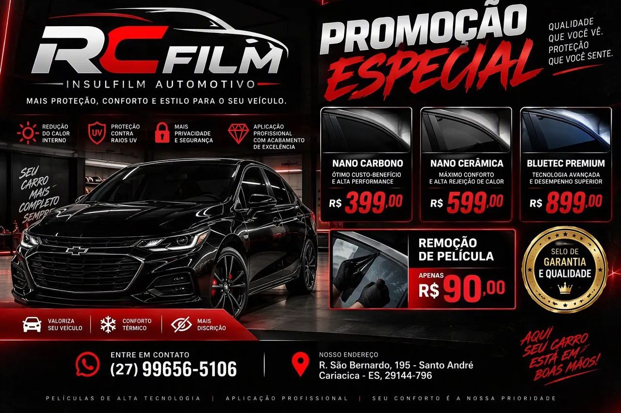 Instalação de Insulfilm 