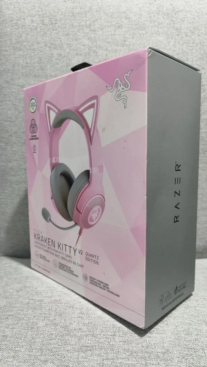 Headset Kraken kitty v2 pink Razer - Foto 2