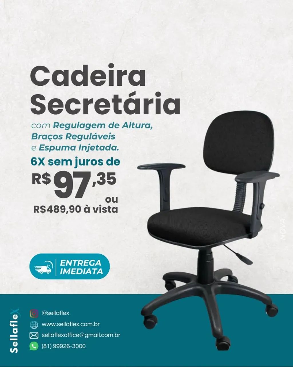 Cadeira escritório - nova 