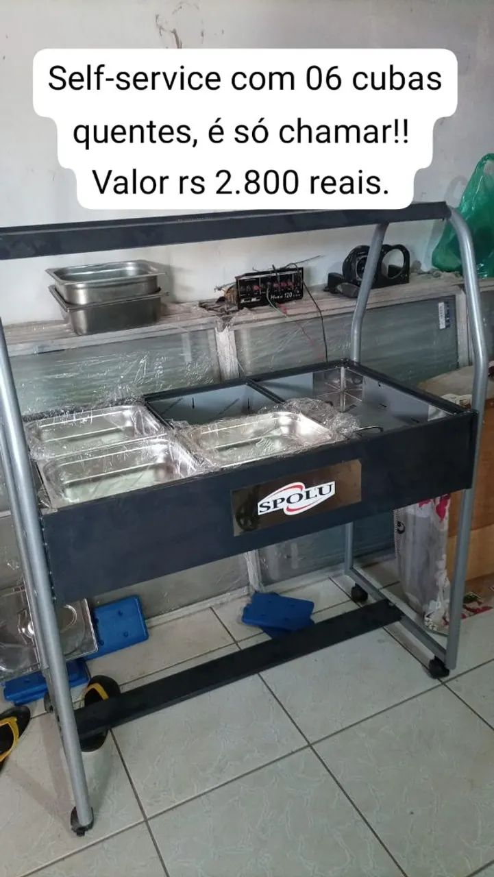 Balcão self-service para restaurante ou buffet - Foto 4