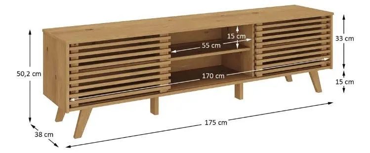 Rack Ripado para sala