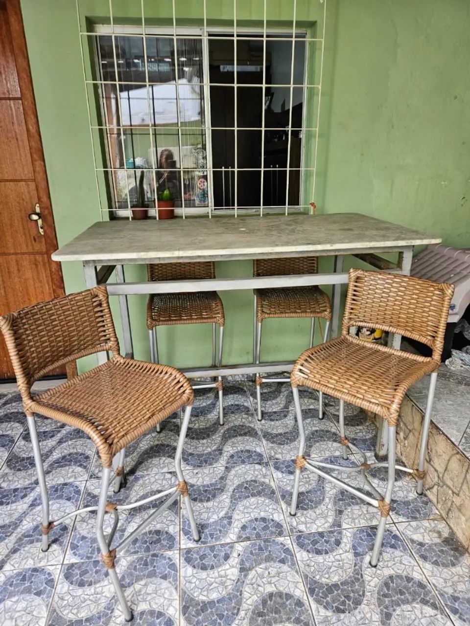 Mesa Mármore Área Externa 