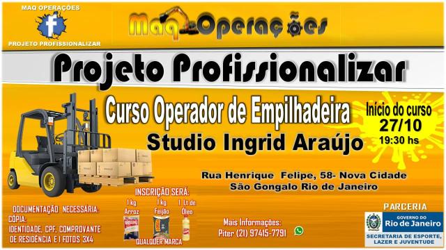 Curso social operador de empilhadeira
