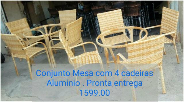 Mesa varanda piscina sacada aluminio
