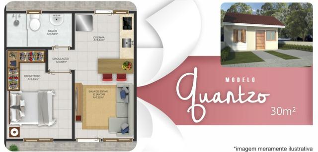 Casa 2 dormitórios com pátio grande, em Nova Santa Rita - Foto 9