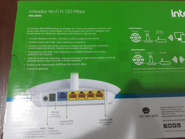 Vendo um roteador Wi-Fi 150 Mbps pra vender logo - Foto 2