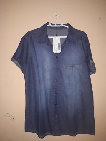 Blusa Jeans Plus Size