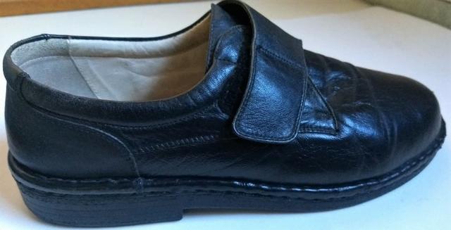 Sapato Diabetc's Line Opananken Couro Preto | Tamanho 40/41 | Semi-Novo