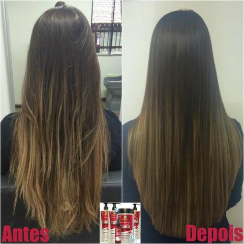 Linha Reconstrução é Reparação Total Capilar Para Cabelos Emborrachados Hábito Cosméticos - Foto 3