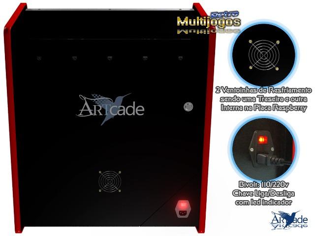 Arcade Bartop Fliperama Multijogos Retro Tema: Street Fighter ll com 7050 jogos Tela: 22" - Foto 3