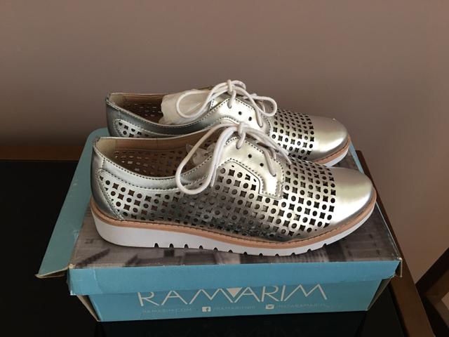 Tênis Oxford Ramarim feminino prata