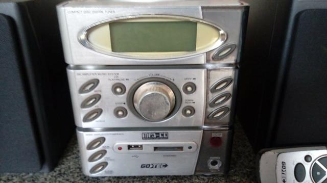 Som toca CD, MP3, pen drive, cartão de memória, rádio - Foto 4