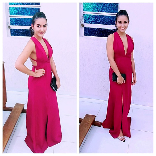 vestido de festa longo olx