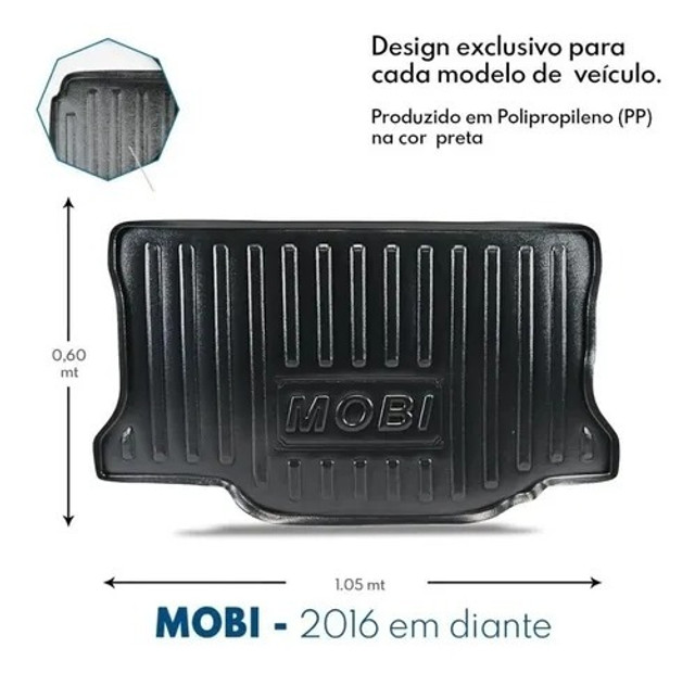 Tapete Bandeja Porta Mala Fiat Mobi 2016/ - Foto 2