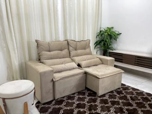 Sofá Retrátil Reclinável Beatriz 1.90m (LD) - Foto 2