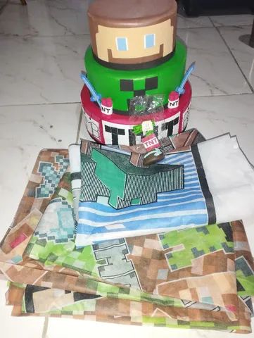 Bolo do Minecraft: + 40 fotos e dicas para festa infantil  Festa de  aniversário minecraft, Bolo festa infantil, Dicas para festa infantil