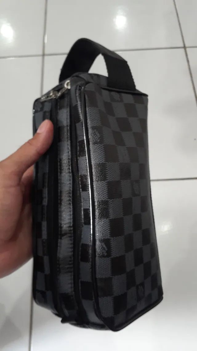 BOLSA DE MÃO NECESSÁRIE MATERIAL COURO LEGÍTIMO  - Foto 2
