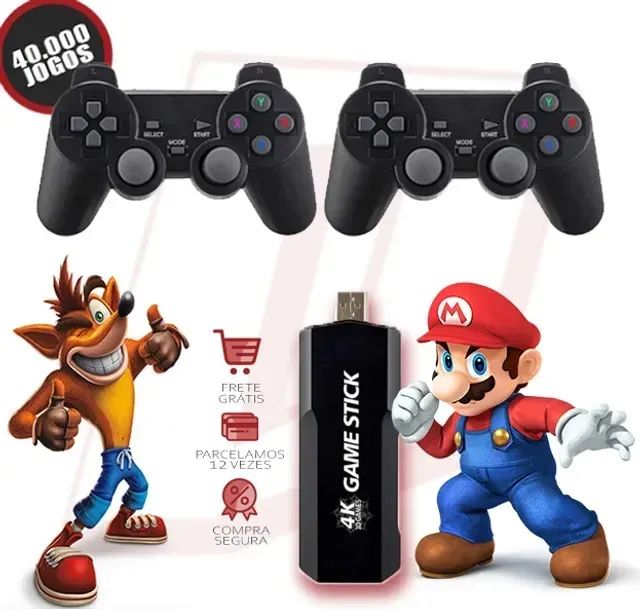 Cartao com Todos Os Jogos do Super Mario para Gamerstiker